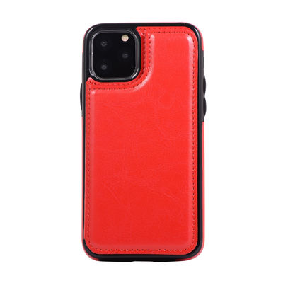 Darbeye Dayanıklı PU Deri Cep Telefonu Cüzdan Kılıf Zararsız IPhone 11 Kapak