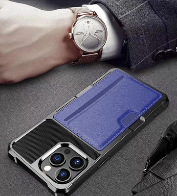 Iphone 12 13 Kir Geçirmez Deri İçin Zarif Manyetik Kart Tutucu