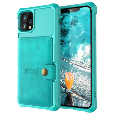 Iphone 14 için OEM Telefon Deri Cüzdan Kılıf Darbeye Dayanıklı Magsafing Kart Tutucu