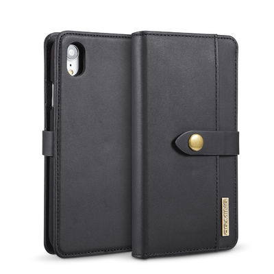 ODM Lüks Hakiki Deri Iphone Cüzdan Kılıf Zararsız Modern Stil