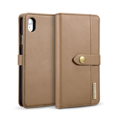 ODM Lüks Hakiki Deri Iphone Cüzdan Kılıf Zararsız Modern Stil