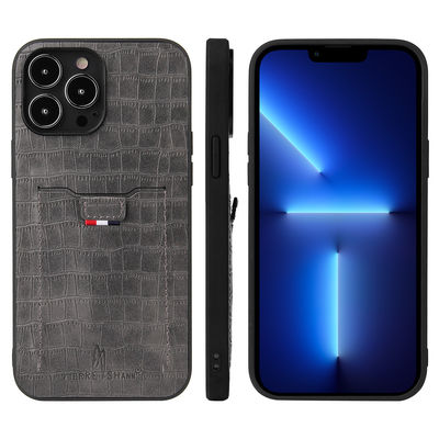 Cüzdan Telefon Kılıfı Kişiselleştirilmiş Deri Telefon Kılıfı Modern Tarz