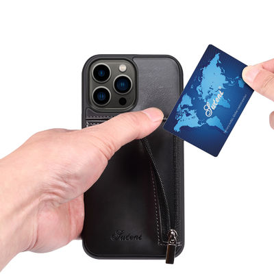 Hakiki Deri Telefon Kılıfları Lüks Iphone Cüzdan Kılıf Modern