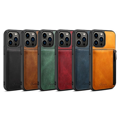 Hakiki Deri Telefon Kılıfları Lüks Iphone Cüzdan Kılıf Modern
