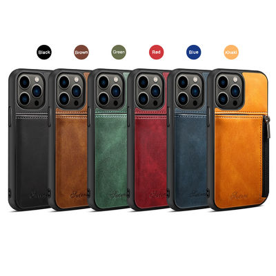 Hakiki Deri Telefon Kılıfları Lüks Iphone Cüzdan Kılıf Modern