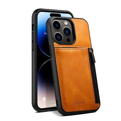 Hakiki Deri Telefon Kılıfları Lüks Iphone Cüzdan Kılıf Modern