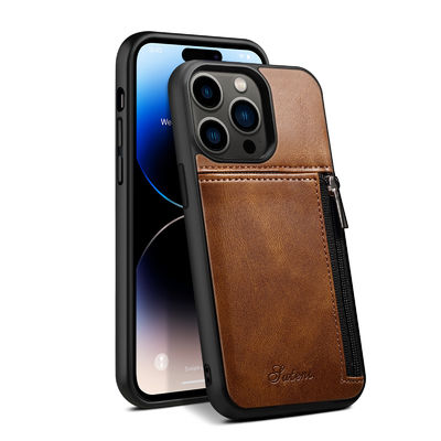 Hakiki Deri Telefon Kılıfları Lüks Iphone Cüzdan Kılıf Modern