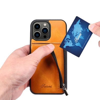 Hakiki Deri Telefon Kılıfları Lüks Iphone Cüzdan Kılıf Modern