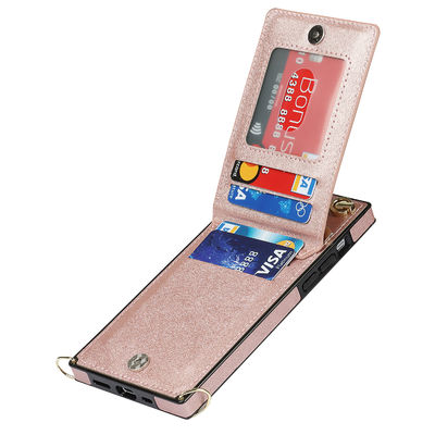 Lüks Deri Telefon Kılıfları Hakiki Deri Iphone Cüzdan Kılıf