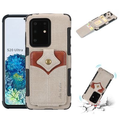 Lüks Orijinal Samsung Koruyucu Kılıflar Çok Fonksiyonlu Deri Telefon Kılıfı