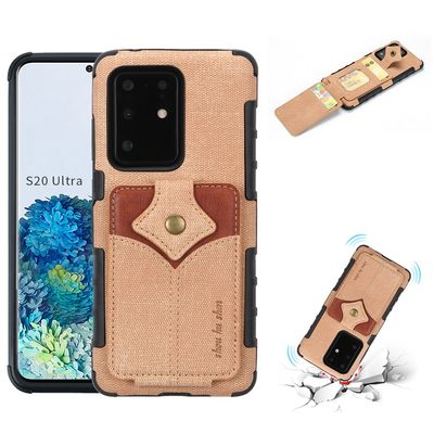 Lüks Orijinal Samsung Koruyucu Kılıflar Çok Fonksiyonlu Deri Telefon Kılıfı
