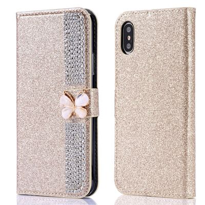 Iphone Xr Xs 11 12 13 14 Pro Max Hücre Kapağı için Flash Powder Elektroplastralı Elmas İçerikli Telefon Kutusu